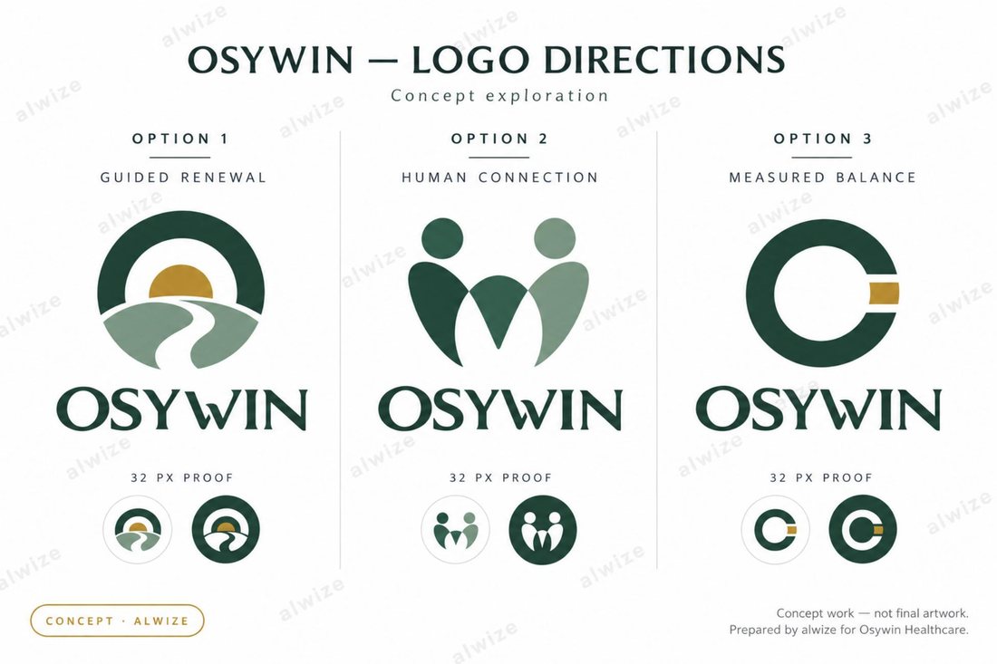 Osywin Healthcare logo exploration