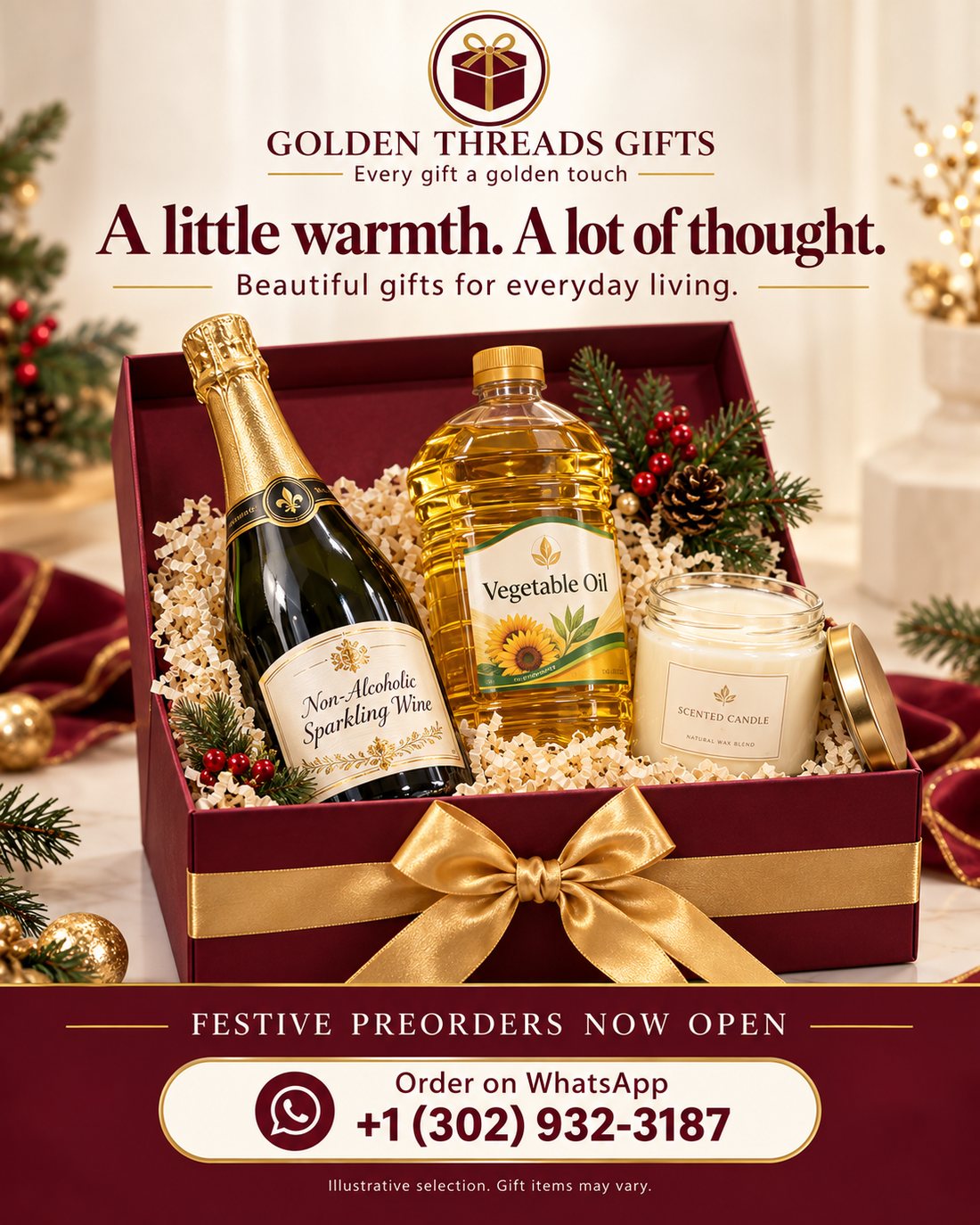 Golden Threads Gifts gift box flyer