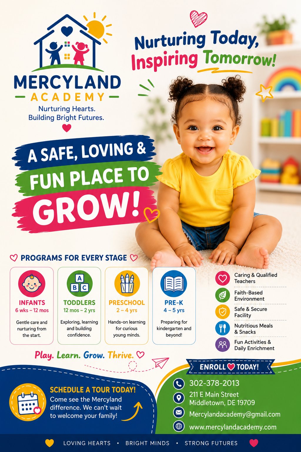 Mercyland Academy programs flyer